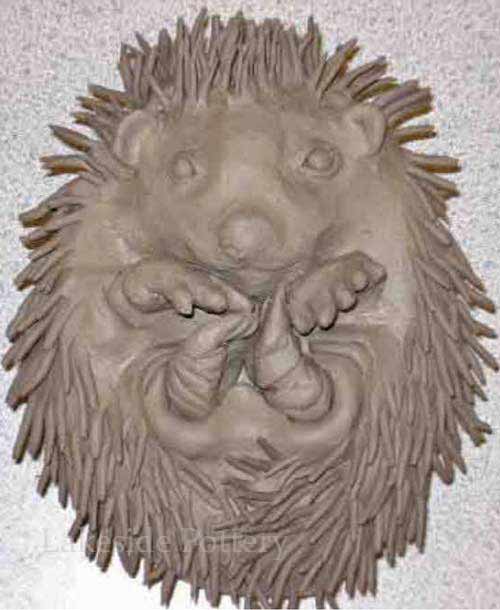 clay animal - hedghog