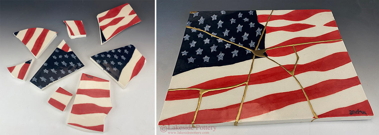 Kintsugi collection, Lakeside Pottery