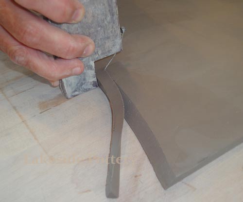 glaze firing tiles in kiln - tile rack