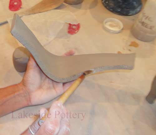 use slip or magic water to join clay edges