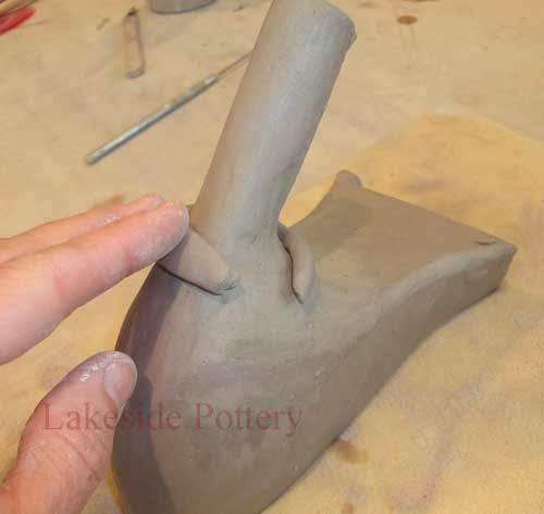 use small clay coil to reinforce