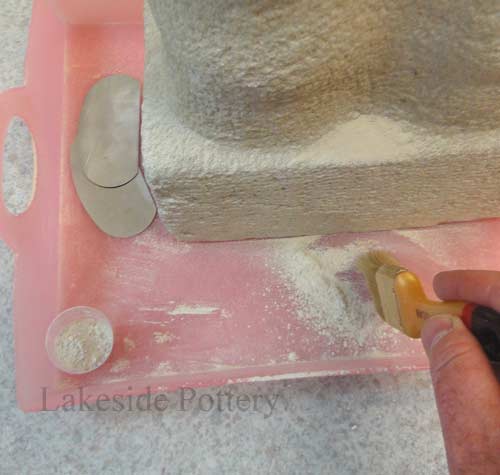 collecting stone dust