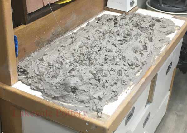 Let the clay sit, checking on it periodically.* Let the clay to dry the right consistency depending on your needs (softer or more firm).